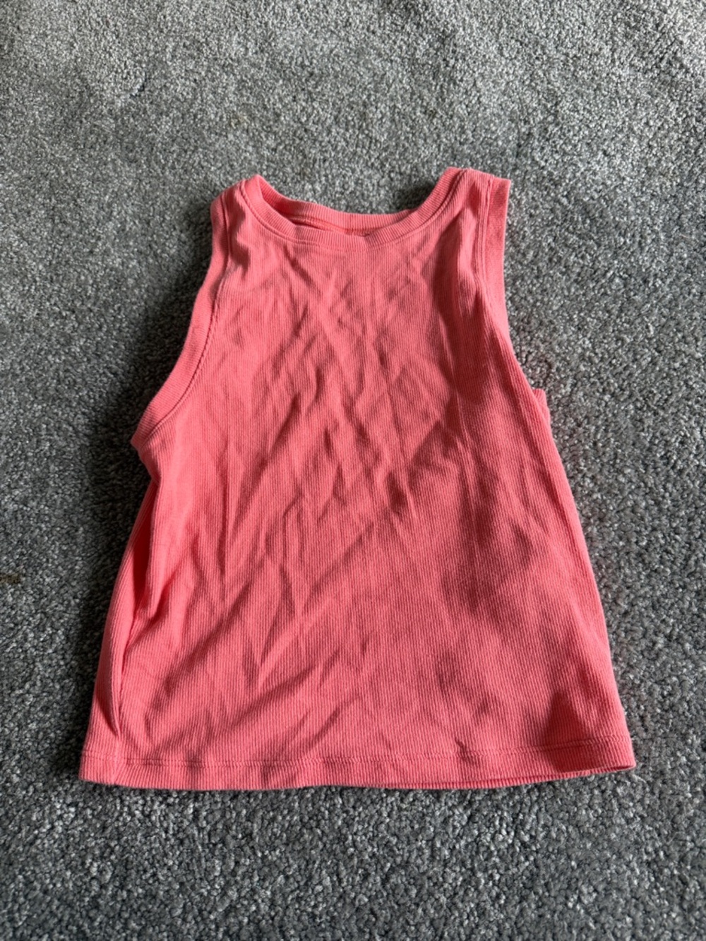 Hollister Coral Ribbed Tank Top